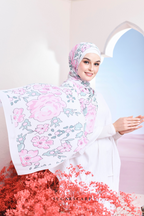 YES ( Full Wide Pleats Shawl ) Garden of Hurrem Bloom in ( KAMELYA )