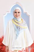 YES DEFECT - ( Japanese Voile Vol2 Square Scarf ) Garden of Hurrem Bloom in ( ELA )