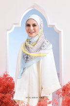YES DEFECT - ( Japanese Voile Vol2 Square Scarf ) Garden of Hurrem Bloom in ( ELA )
