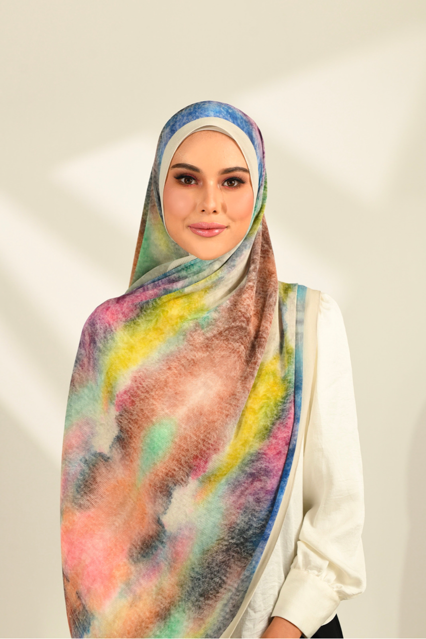 (SAMPLE) ( Full Wide Pleats Shawl ) Dolce Vita New Dream