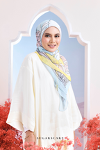 YES DEFECT - ( Japanese Voile Vol2 Square Scarf ) Garden of Hurrem Bloom in ( ELA )