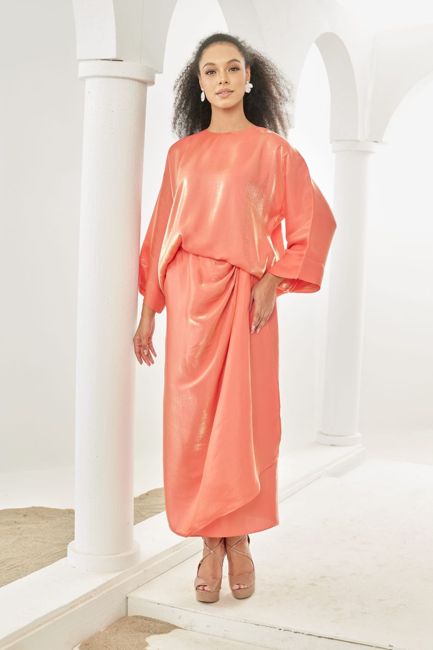 TheSugarEdit Olivia Pareo Set ( Orange )