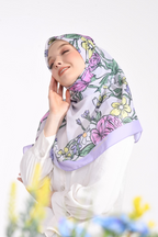 YES DEFECT - ( Square ) Bloom Flair Premium Voile Cotton ( FIRST LOVE )