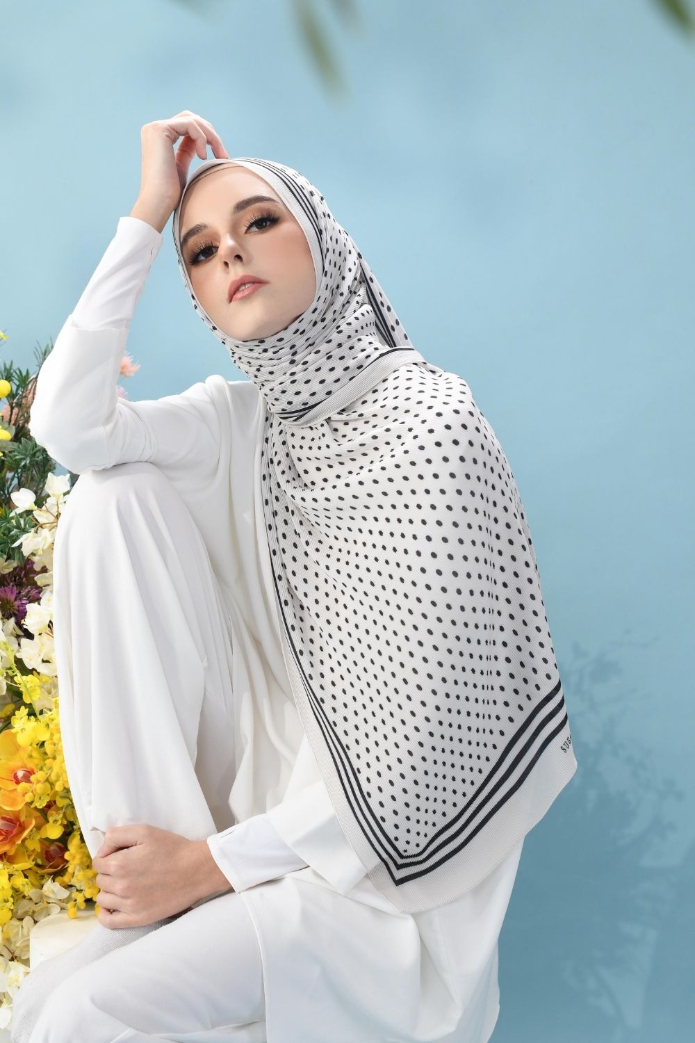 (SAMPLE) Classy Pleated Scarf in Rachel