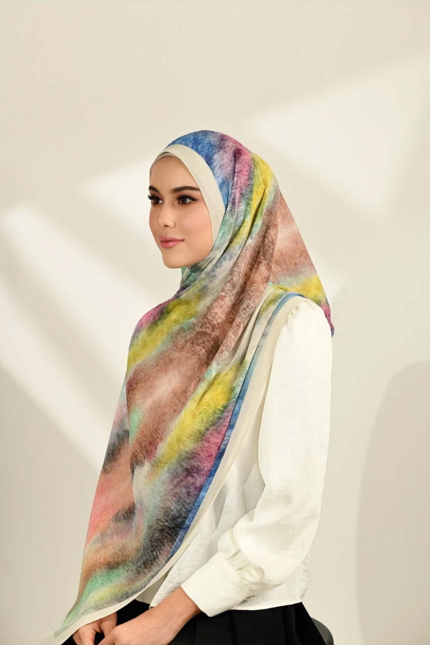 (SAMPLE) ( Full Wide Pleats Shawl ) Dolce Vita New Dream