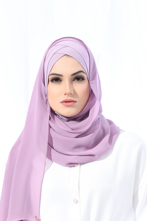 YES DEFECT - Madison Classic Lux Chiffon  Semi Instant In Periwinkle Lavendar