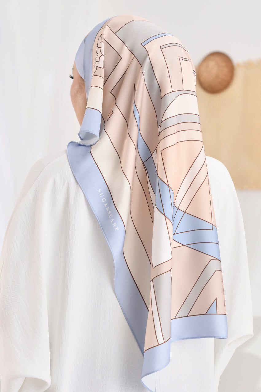 YES LIMITED EDITION ( Long Scarf ) RONA Shawl Mixed Satin Silk  ( Kak Cik )
