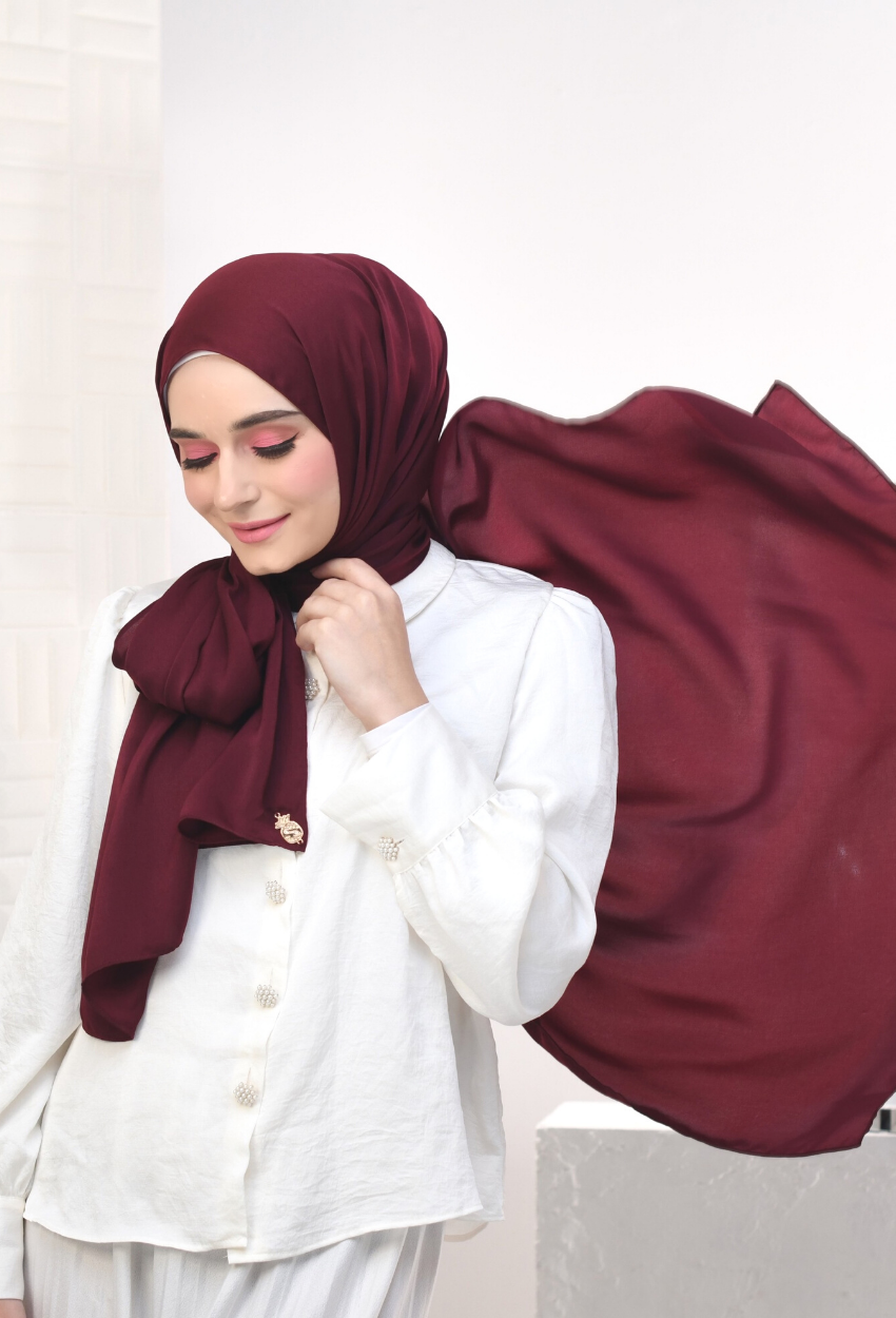 YES DEFECT - YOUR NEW MATE Smooth Satin Silk - Burgundy