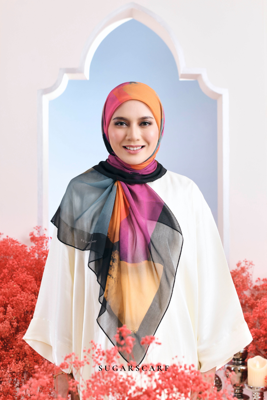 YES ( Japanese Voile Vol2 Square Scarf ) Riang Raya in ( CAHAYA )