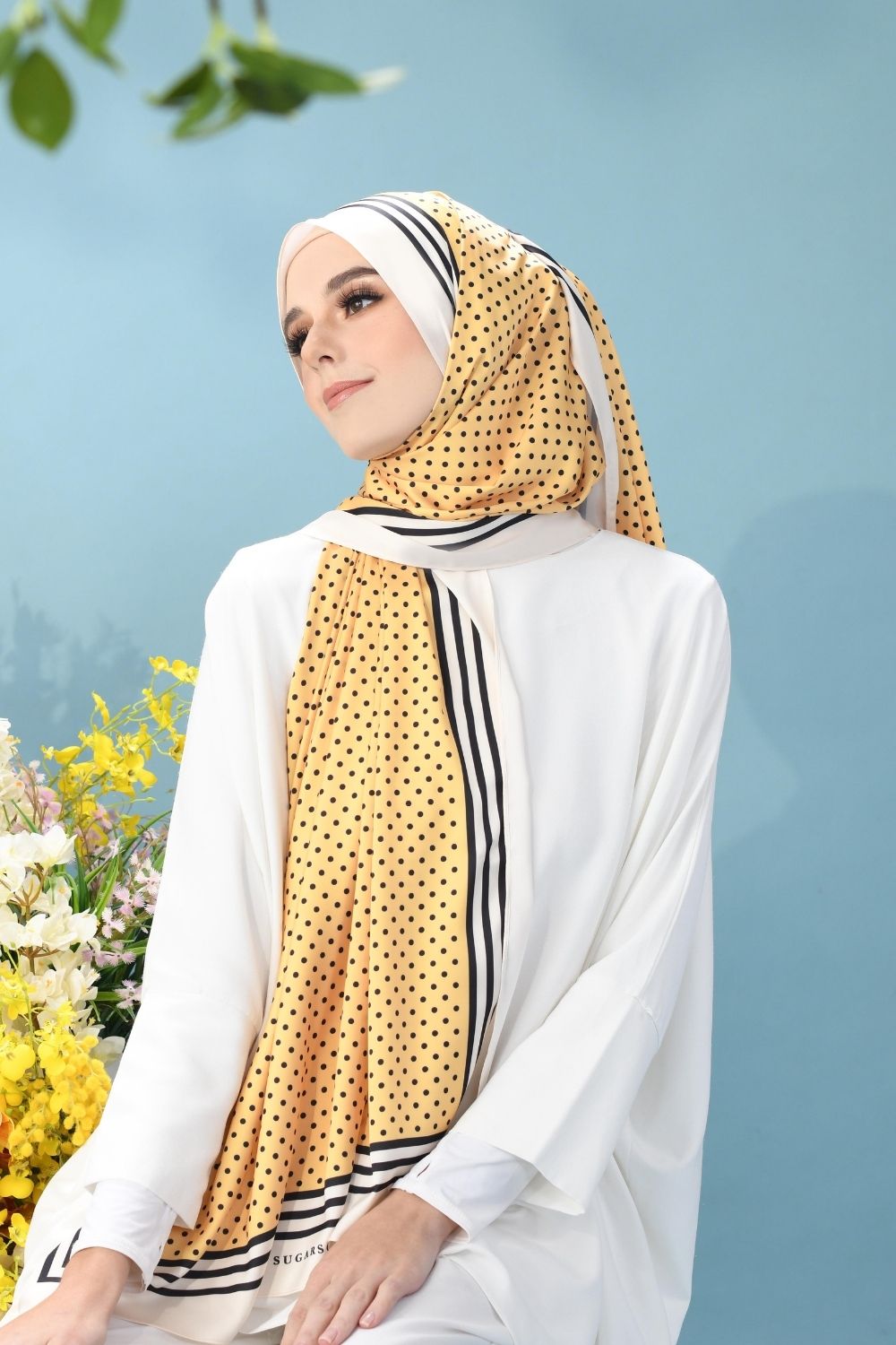 YES DEFECT - Classy ( Long Shawl Mixed Satin Silk) In Fran Fine