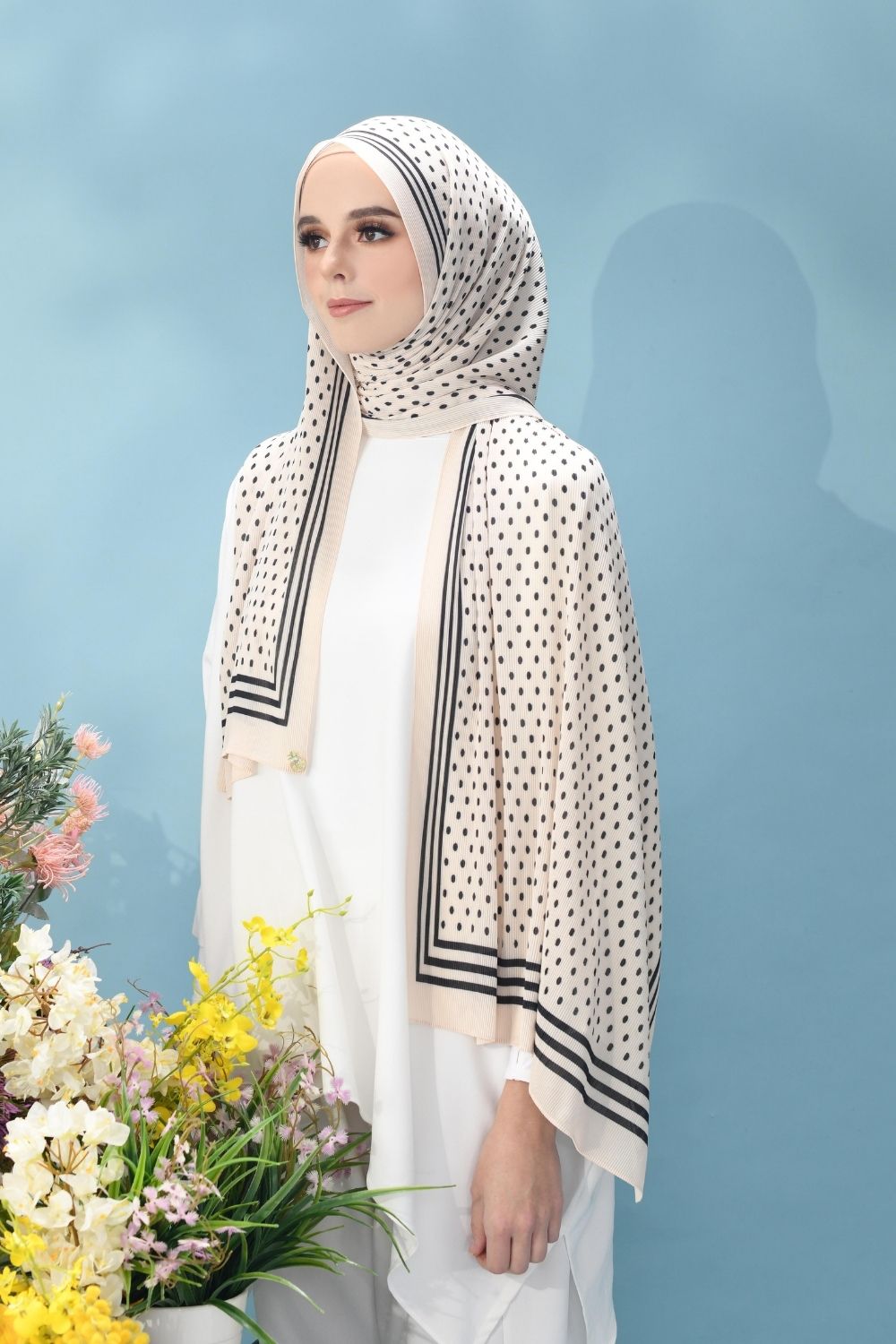 (SAMPLE) Classy Pleated Scarf in Kelly Taylor