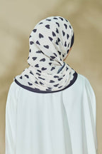 (SAMPLE) Abstract x Bloom Journey Wide Pleats Scarf In ( Heart and Roll )