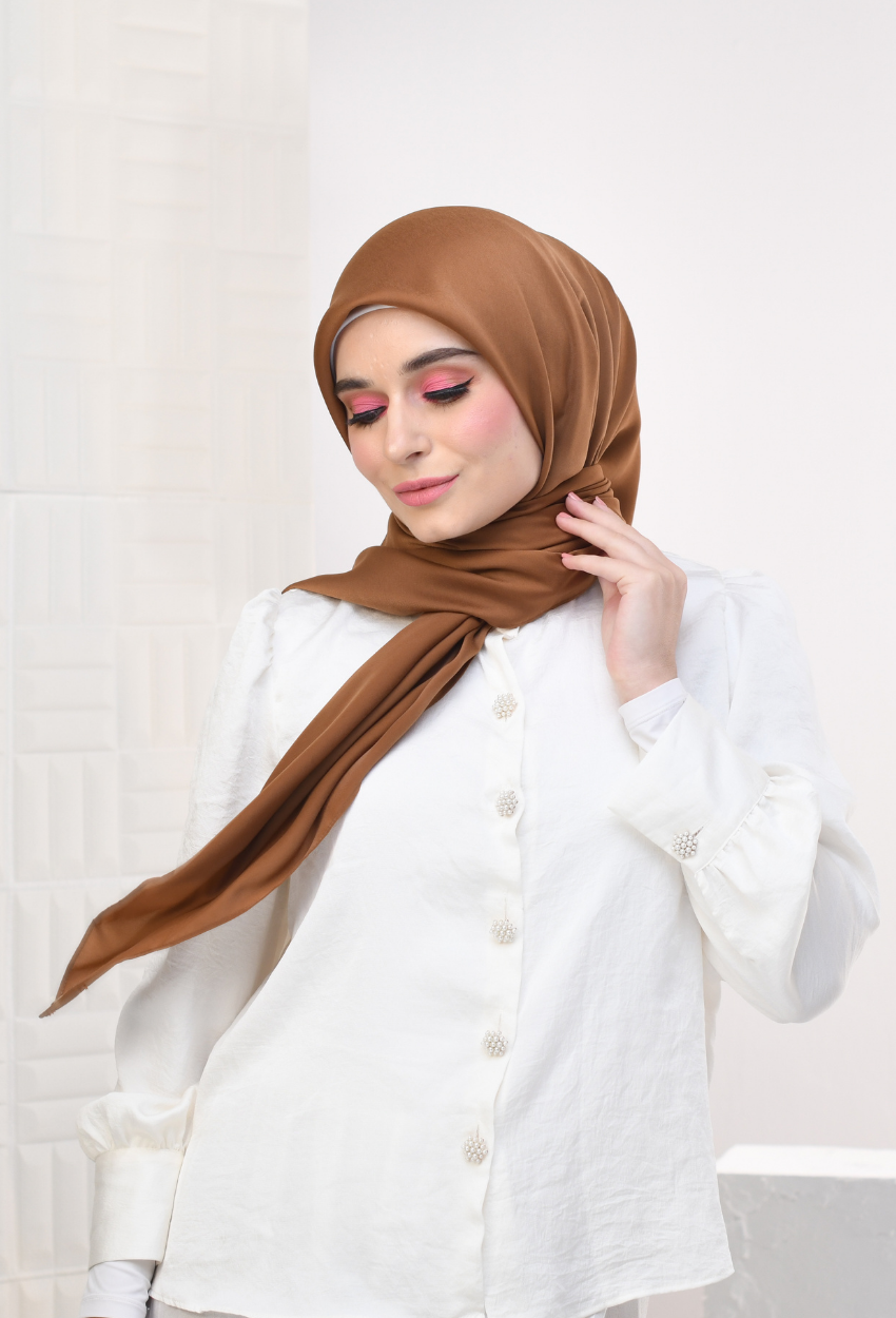 YES DEFECT - YOUR NEW MATE Smooth Satin Silk - Caramel