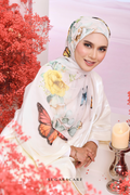 YES DEFECT - ( Japanese Voile Vol2 Square Scarf ) Garden of Hurrem Bloom in ( JEHAN )