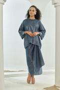 TheSugarEdit Olivia Pareo Set( Dusty Blue )