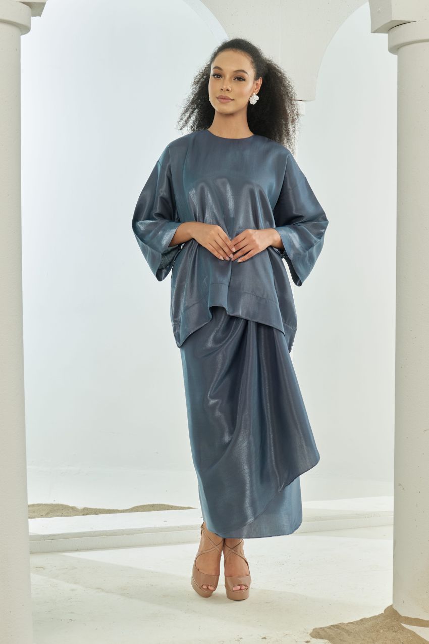 TheSugarEdit Olivia Pareo Set( Dusty Blue )