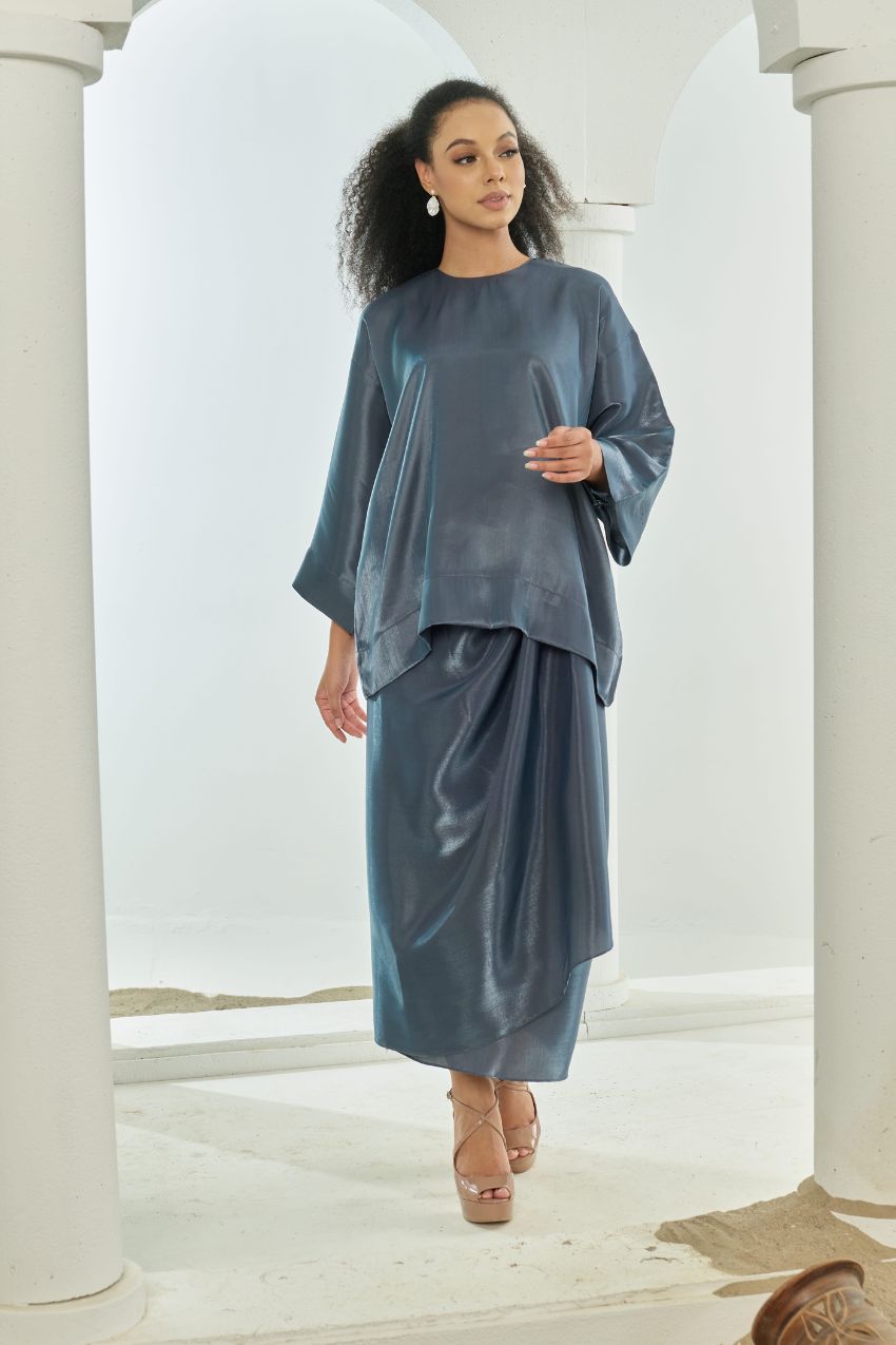 TheSugarEdit Olivia Pareo Set( Dusty Blue )