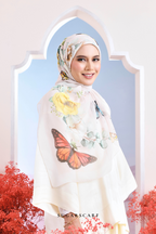 YES DEFECT - ( Japanese Voile Vol2 Square Scarf ) Garden of Hurrem Bloom in ( JEHAN )