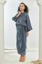 TheSugarEdit Olivia Pareo Set( Dusty Blue )