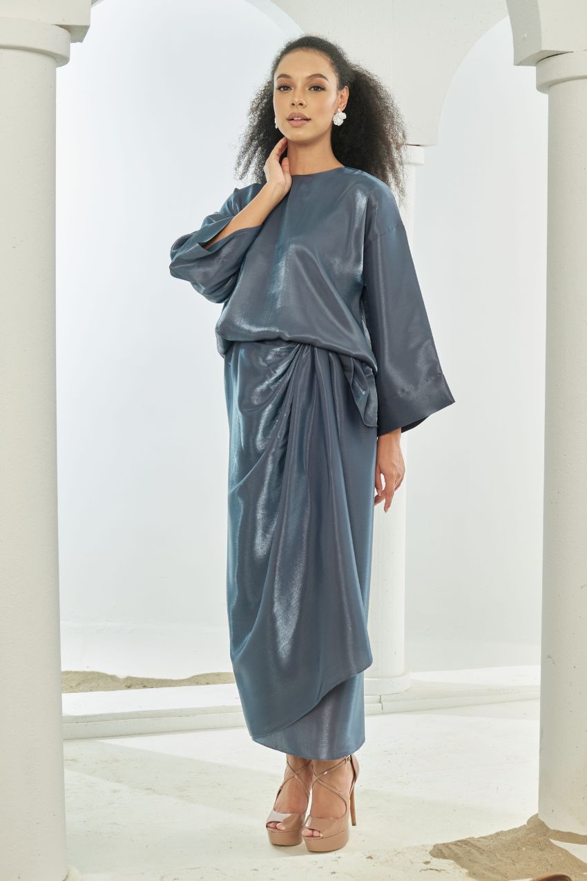 TheSugarEdit Olivia Pareo Set( Dusty Blue )