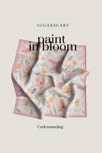 YES ( Square ) Paint in Bloom Mixed Satin Silk Scarf ( UNDERSTANDING )