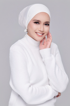 (Classic) BambooViscose Ultimate Comfort Underscarf Inner In (Bridal White)