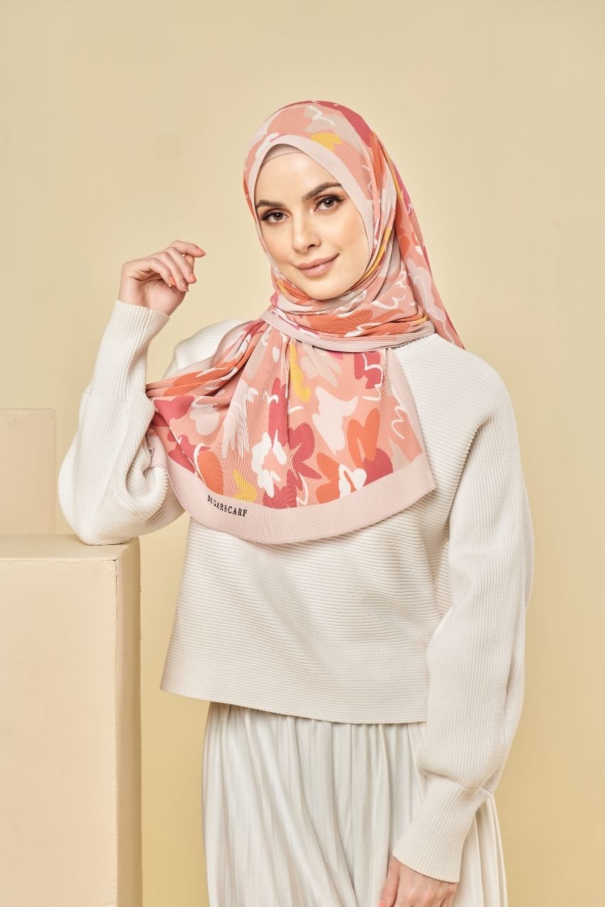 (SAMPLE)(Wide Pleats Scarf) #EverythingSweet in (Sugarcrash)