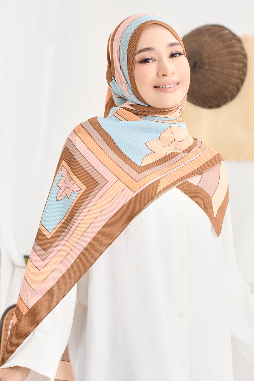 YES LIMITED EDITION ( Full Pleats ) RONA Wide Pleated Shawl( Kak Ngah )