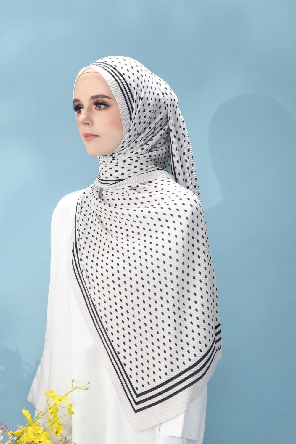 (SAMPLE) Classy Pleated Scarf in Rachel