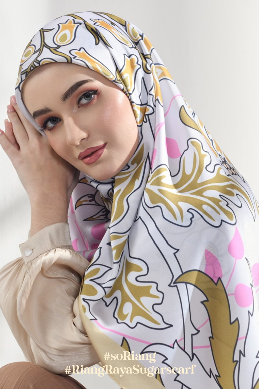 YES DEFECT - (Square Scarf) Rindu - Kuntum