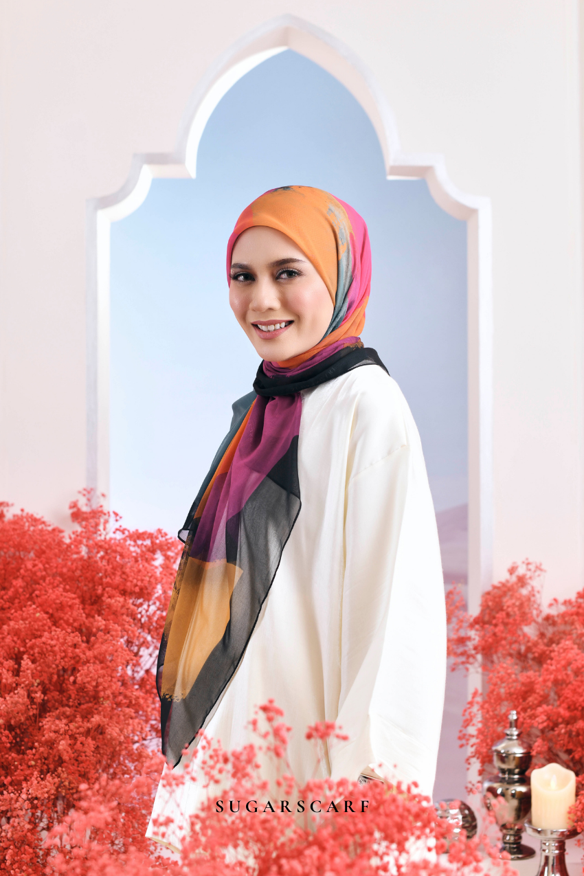 YES ( Japanese Voile Vol2 Square Scarf ) Riang Raya in ( CAHAYA )