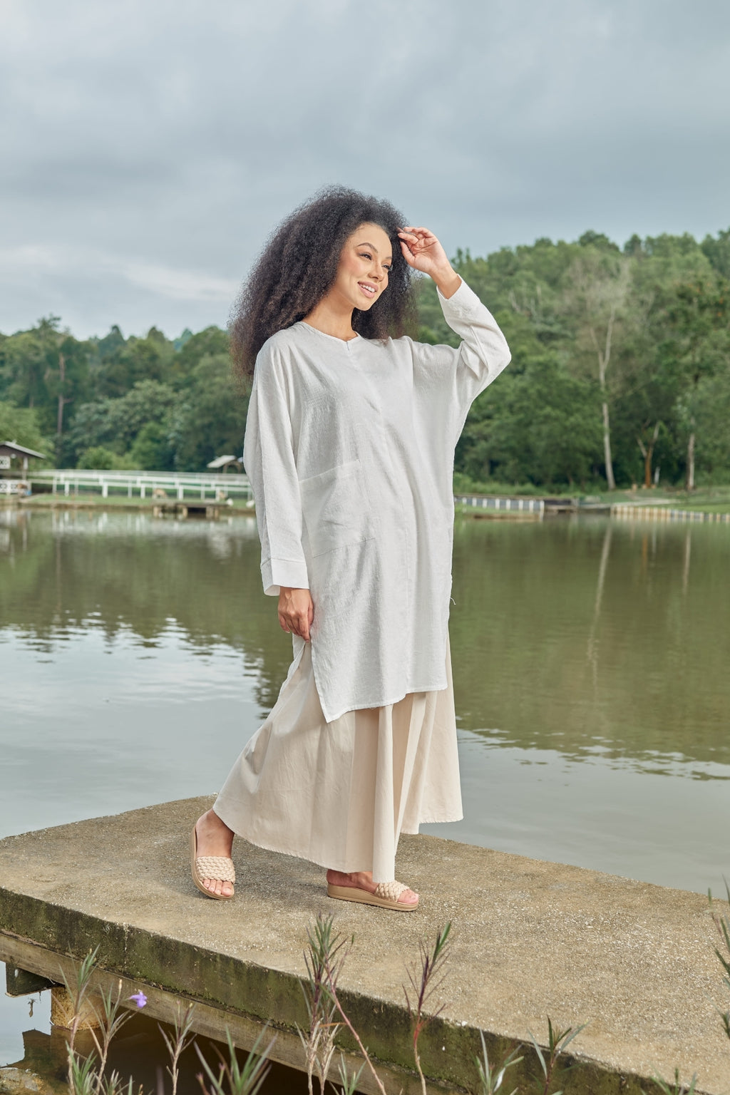 Kira Oversized Cotton Long Top