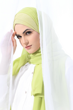 YES DEFECT - Madison Classic Lux Chiffon Semi Instant In Apple Celery