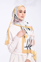 YES ( Full Wide Pleats Shawl ) Abstract x Bloom ( Park Boulevard )