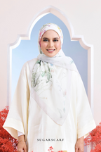 YES ( Japanese Voile Vol2 Square Scarf ) Garden of Hurrem Bloom in ( REYHAN )
