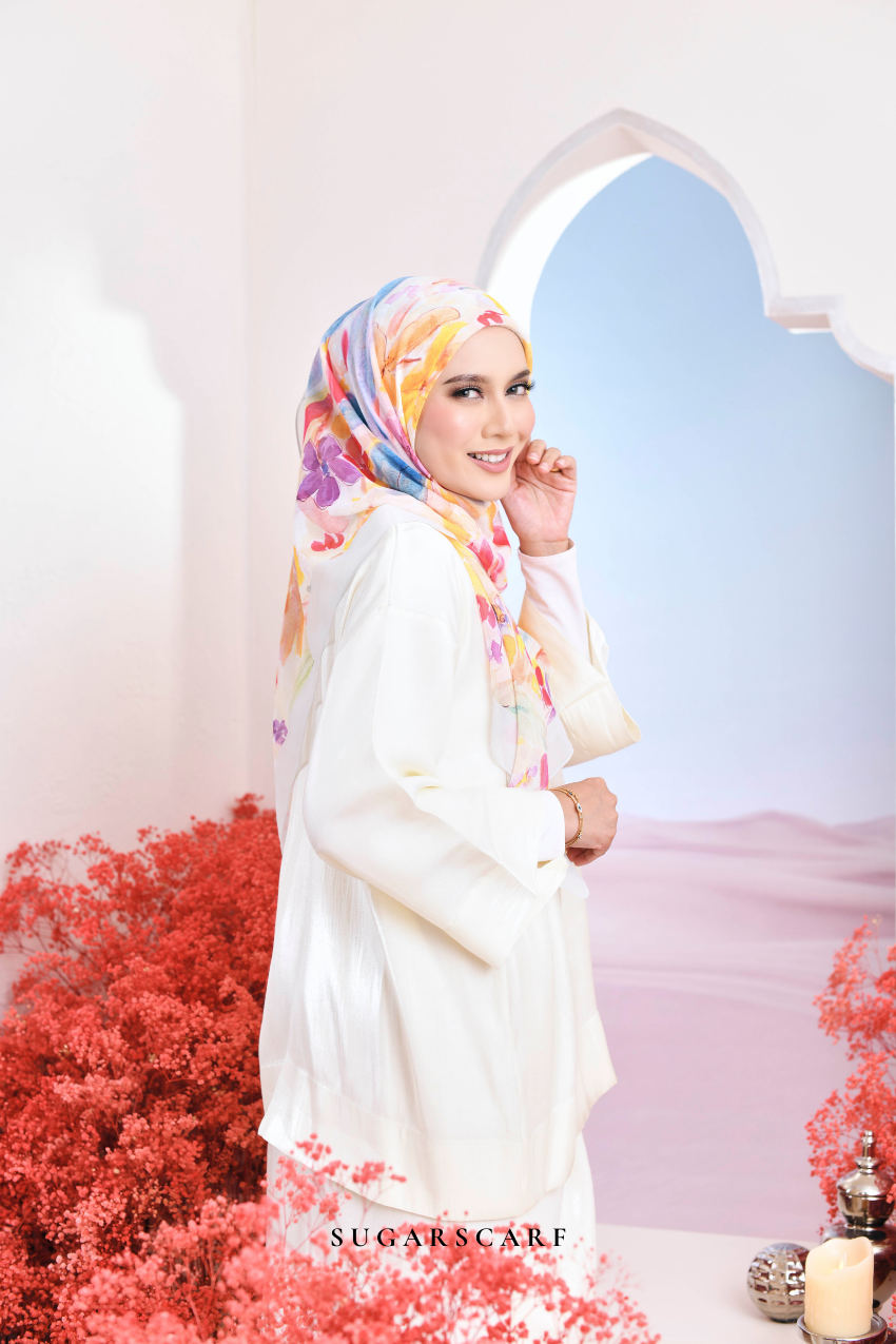 YES ( Japanese Voile Vol2 Square Scarf ) Riang Raya in ( BERGAYA )