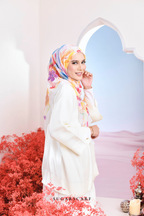 YES DEFECT - ( Japanese Voile Vol2 Square Scarf ) Riang Raya in ( BERGAYA )