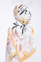 YES ( Full Wide Pleats Shawl ) Abstract x Bloom ( Park Boulevard )