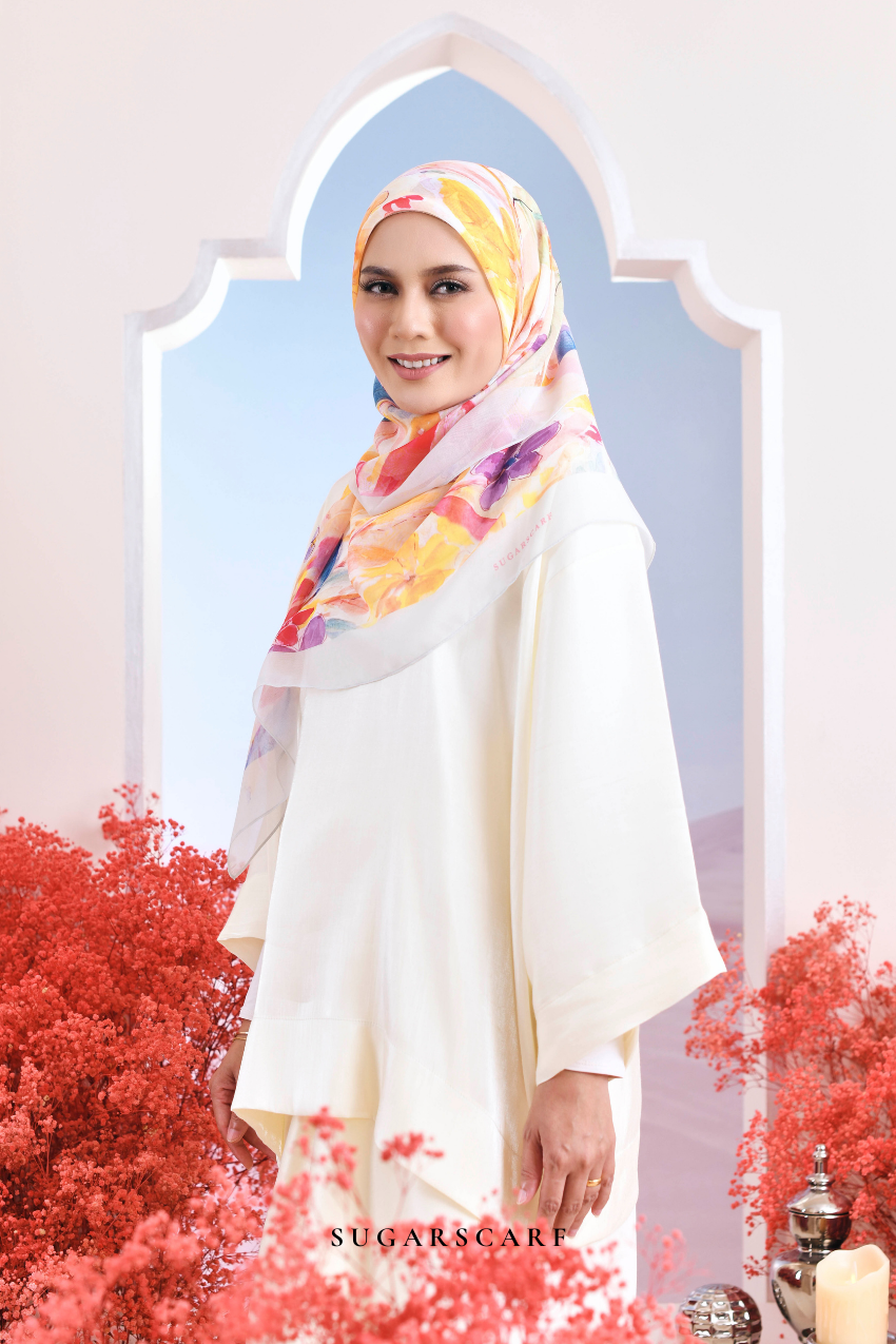 YES ( Japanese Voile Vol2 Square Scarf ) Riang Raya in ( BERGAYA )