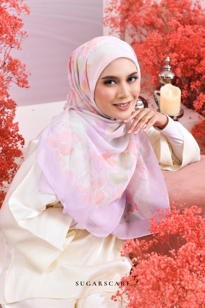 YES ( Japanese Voile Vol2 Square Scarf ) Riang Raya in ( RINDU )