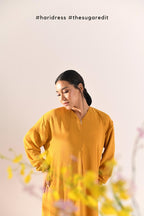 Ha-Ri Dress in Lite Mustard