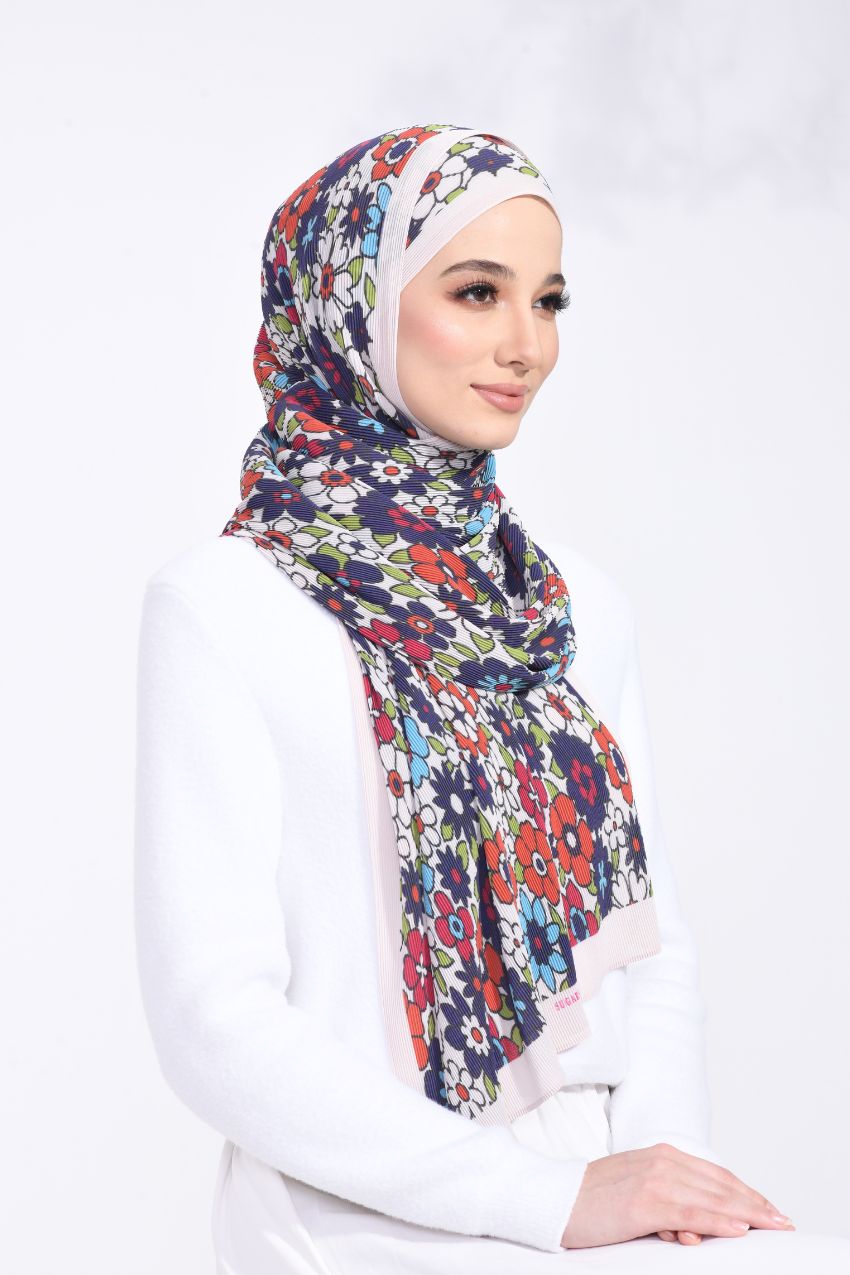 Sample ( Full Wide Pleats Shawl ) FlowerPower - CATS