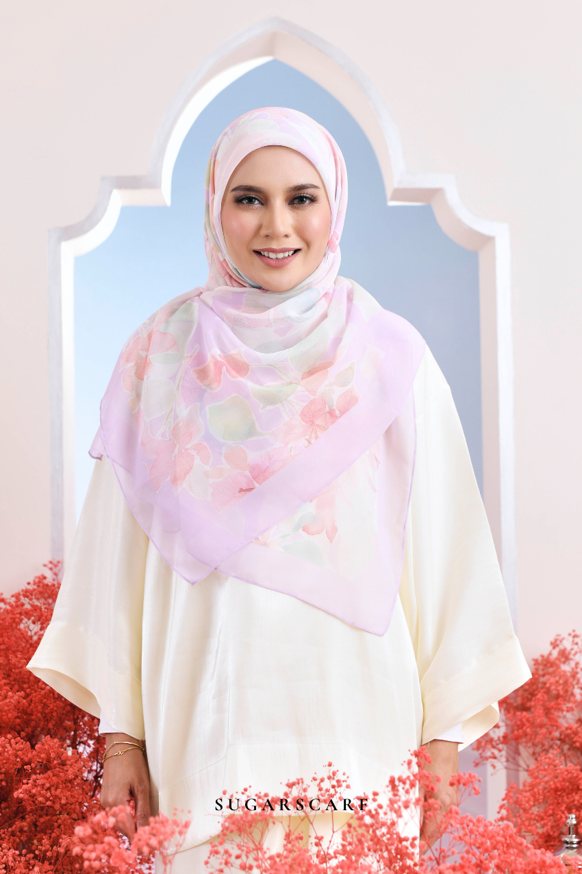 YES ( Japanese Voile Vol2 Square Scarf ) Riang Raya in ( RINDU )