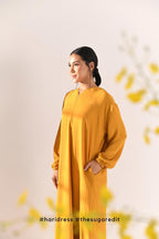 Ha-Ri Dress in Lite Mustard