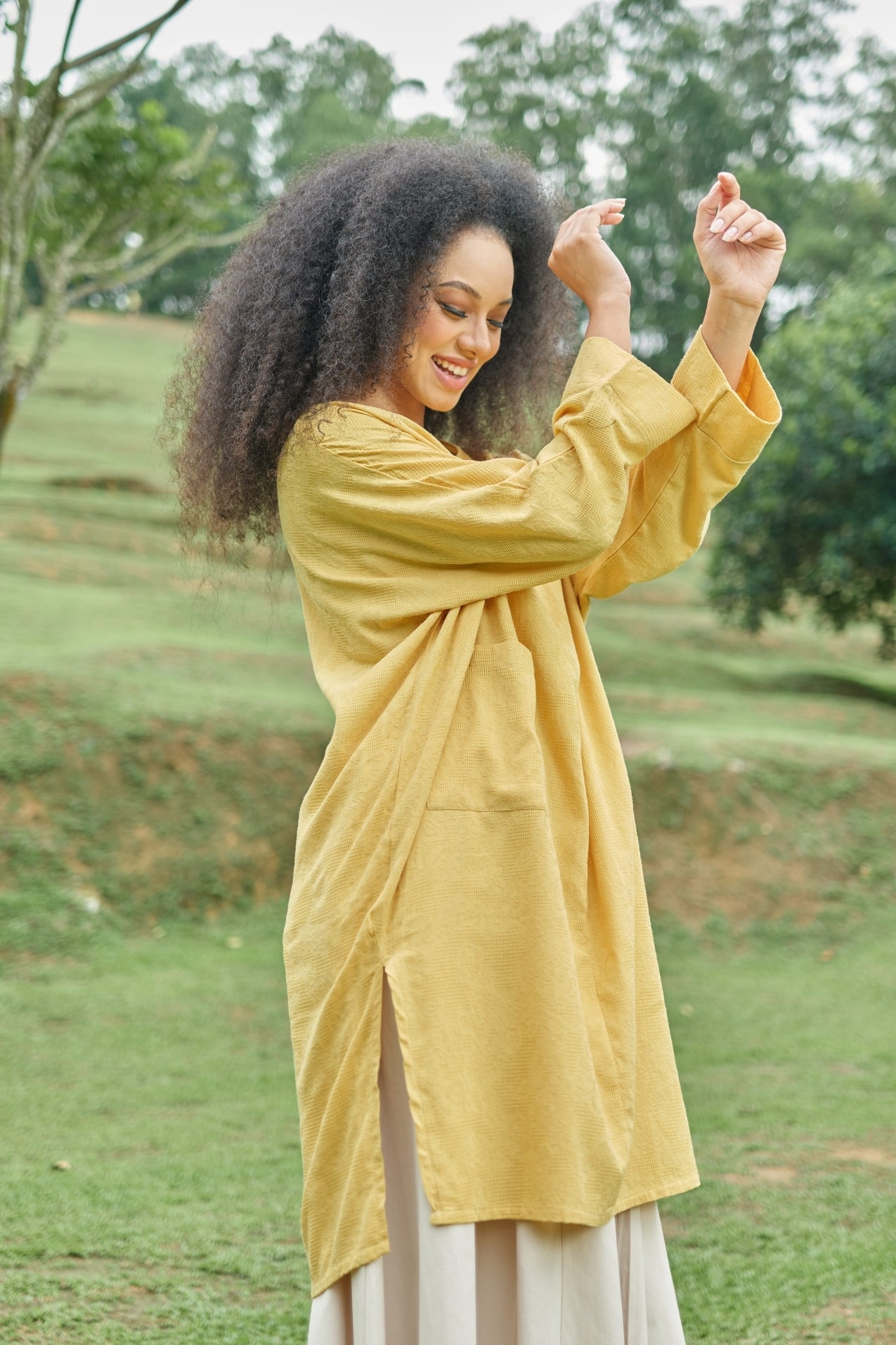 Kira Oversized Cotton Long Top