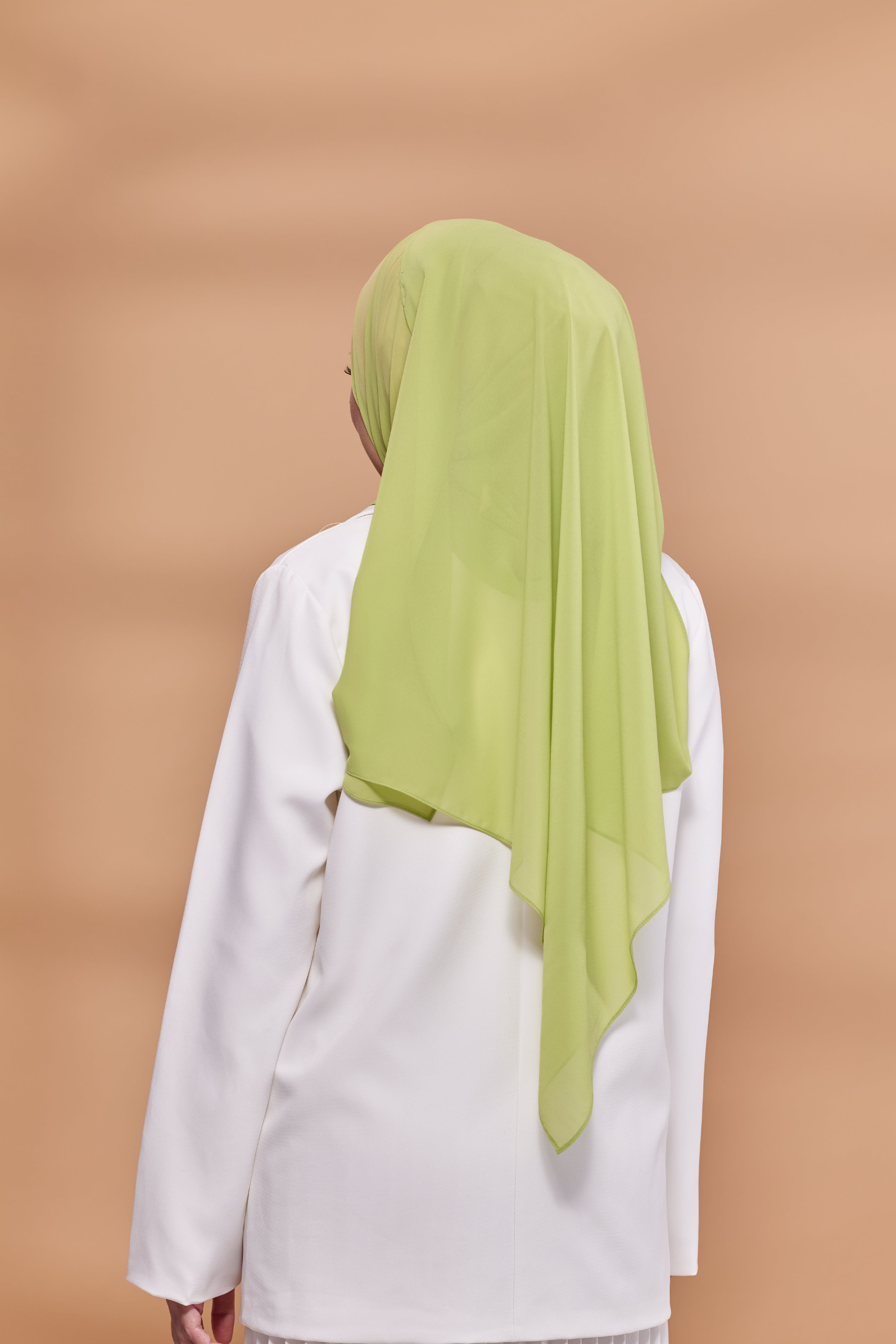 Emily Lux Chiffon ( Fresh Start - Apple Green )