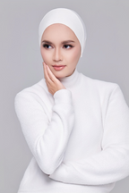 (Classic) BambooViscose Ultimate Comfort Underscarf Inner In (Bridal White)