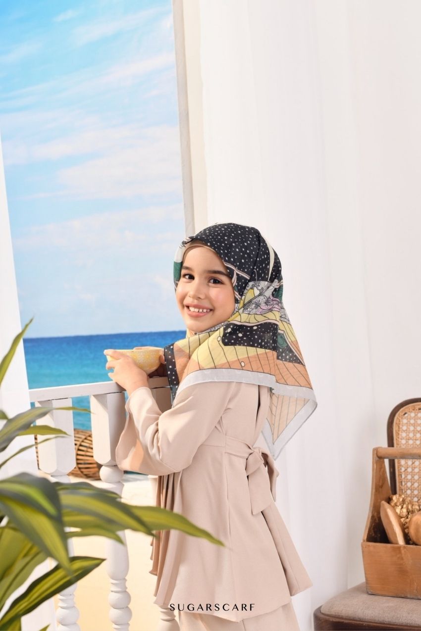 (KidsSquare ) RUMA Voile Scarf - Emerald