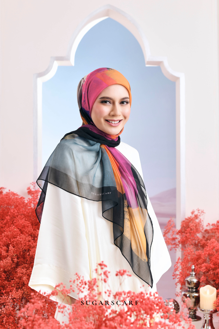 YES ( Japanese Voile Vol2 Square Scarf ) Riang Raya in ( CAHAYA )