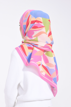 (SAMPLE) ( Full Wide Pleats Shawl ) Bloom Valley ( Fun Garden )